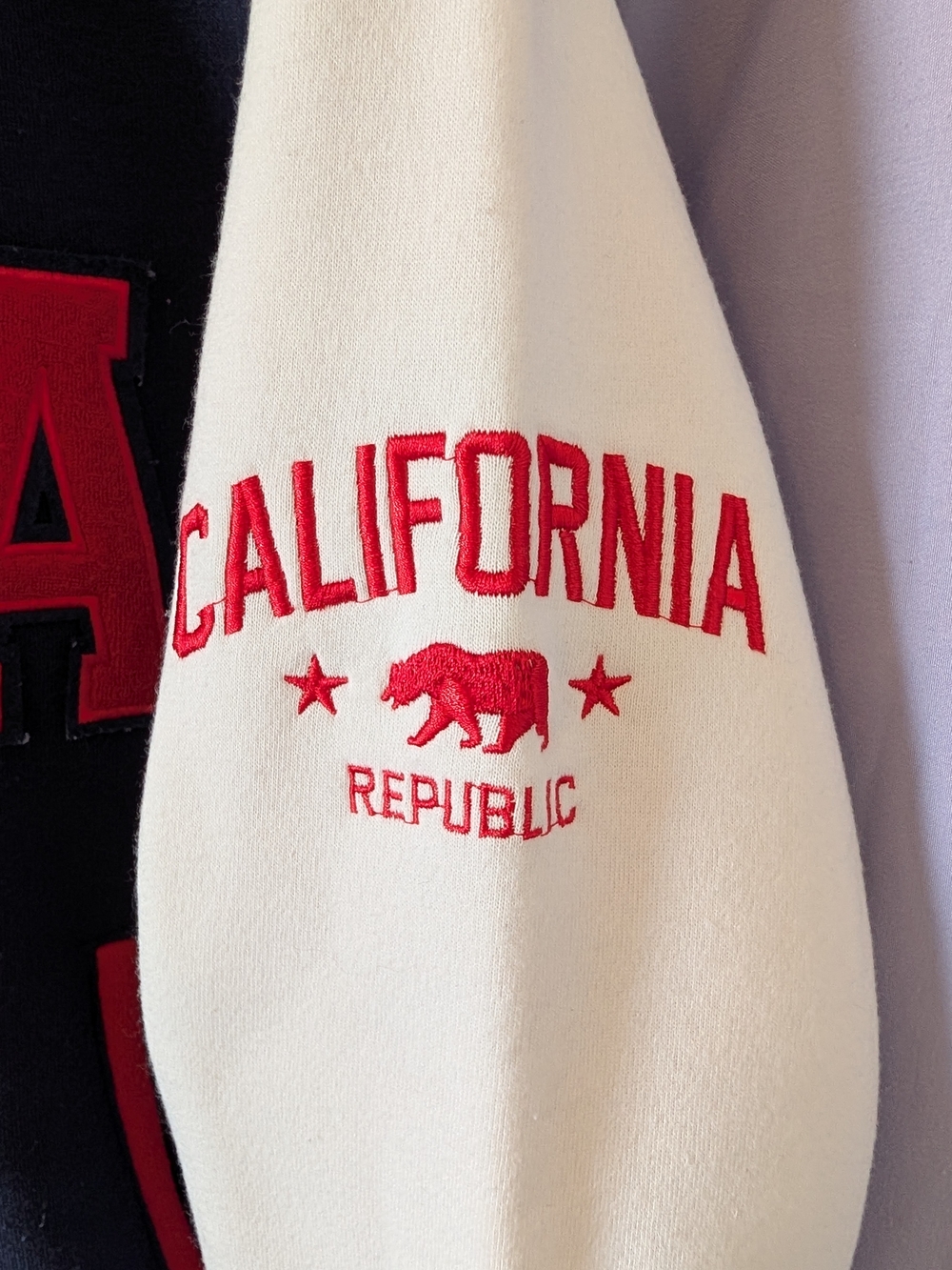 California City Wear Varsity Fleece Jacket Size XS - Picture 7 of 7